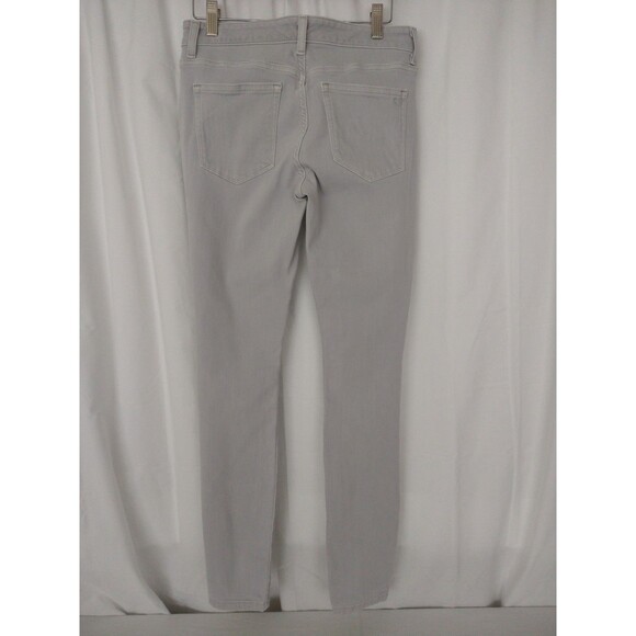 Vineyard Vines Juniors Size 4 Mid Rise Gray Skinny Jeans 5 pocket back to school - Picture 2 of 9